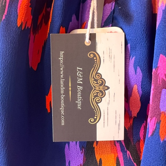 Summer Bright Abstract Print Dress - Picture 3 of 11